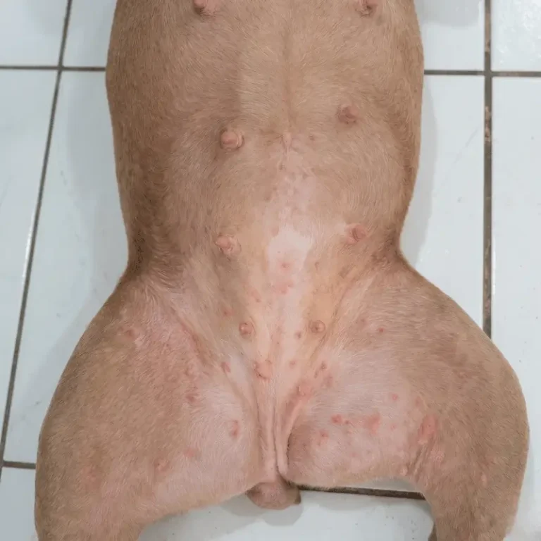 antes alergia pele barriga cachorro banho ozonio sbo